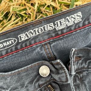 Old Navy Famous Jeans Men's 42x32 Dark Blue Denim Classic Fit